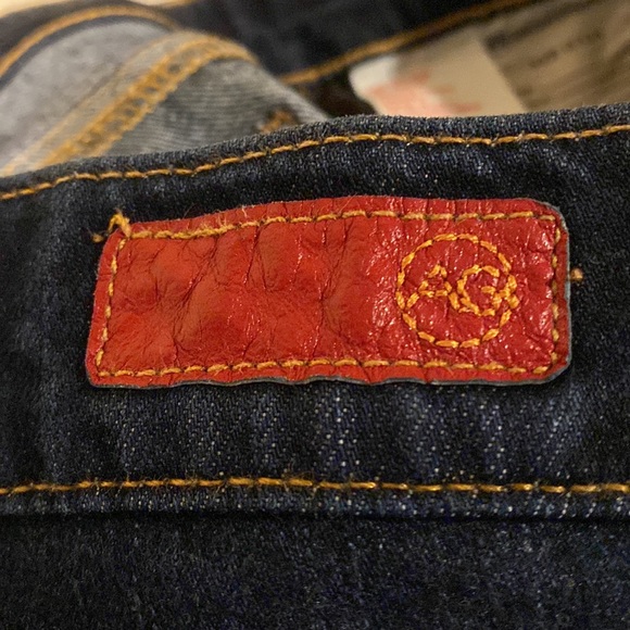 AG Adriano Goldschmied Tomboy Crop Straight Jeans Dark Blue 29 No distressing! - Picture 7 of 14